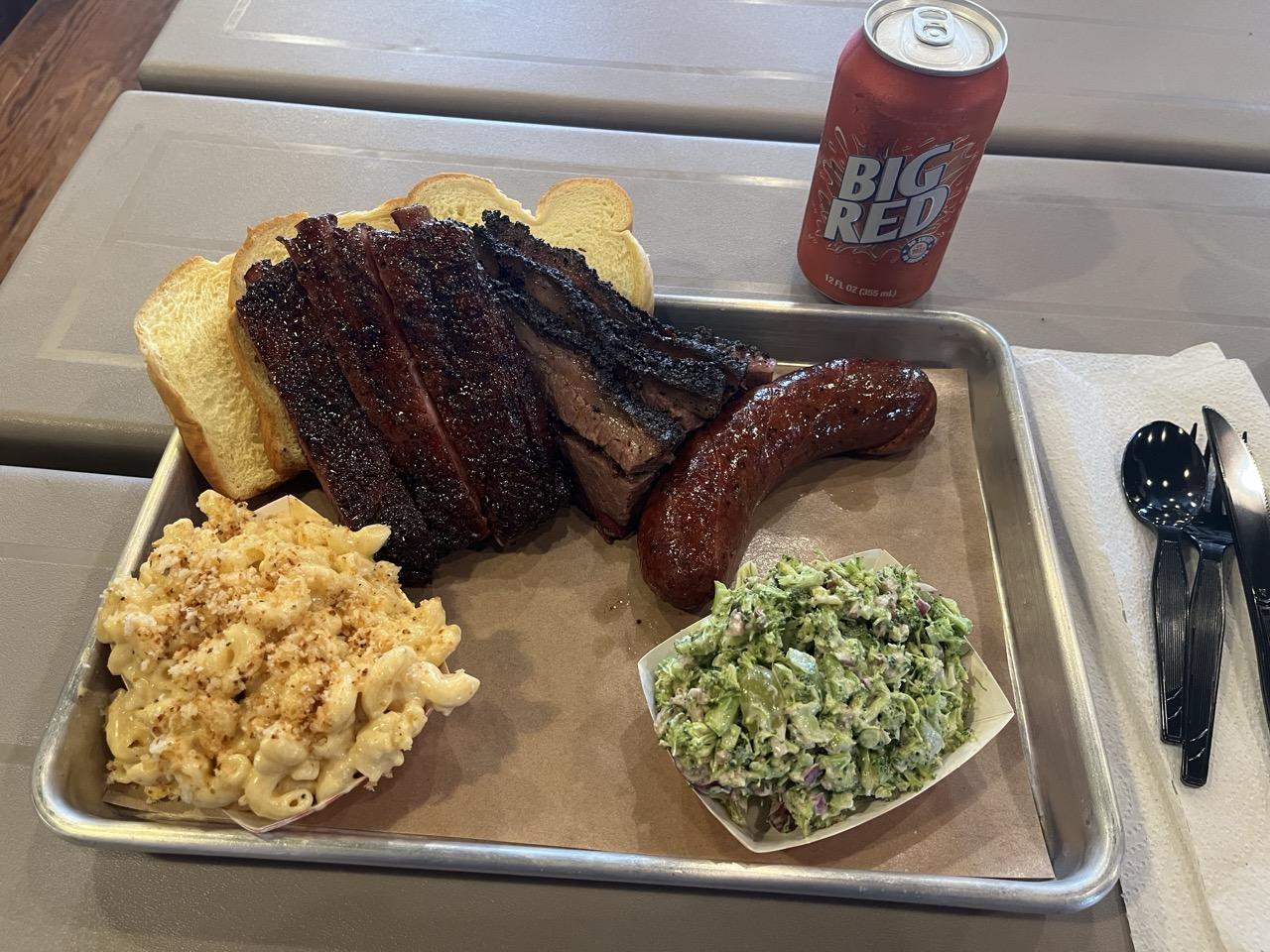 The tray at Dayne&#x27;s Craft BBQ